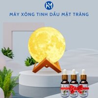Máy Khuếch Tán Phun Sương Tinh Dầu Mặt Trăng 200ml Thay Thế Đèn Ngủ Toả Hương Thơm Tạo Ẩm Trang Trí Phòng, Humi Store