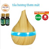 MÁY KHUẾCH TÁN TINH DẦU GIỌT NƯỚC VÂN GỖ CAO CẤP MÁY PHUN SƯƠNG TINH DẦU TẠO ẨM