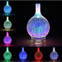 Máy khuếch tán tinh dầu hoa đăng đèn 3D