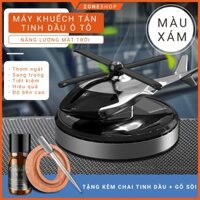 Máy khuếch tán tinh dầu ô tô, nước hoa ô tô năng lượng mặt trời hình máy bay trực thăng Zone Shop