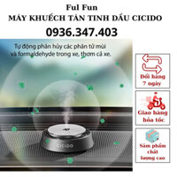 Máy khuếch tán tinh dầu xe ô tô phiên bản cao cấp hàng chính hãng CICIDO, máy xông tinh dầu cho xe hơi tặng kèm tinh dầu