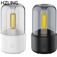 Máy khuếch tán tinh dầu HZLING, Máy khuếch tán không khí ngọn lửa nến Mini 120ML, Máy phun sương lạnh bảo vệ tự động không ồn ào di động cho Spa tại nhà Yoga Phòng ngủ văn phòng