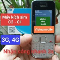 máy kích sim nokia c2 01, nhận sim 4g các nhà mạng, viettel, vina, Vietnamobile. không cần tắt nguồn