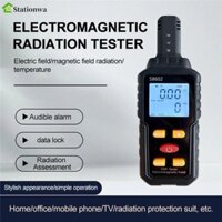 Máy kiểm tra bức xạ điện từ STATIONWA, Máy đo tần số Radia kỹ thuật số có đèn nền có độ chính xác cao, Máy đo EMF khí nén 3 trong 1 điện