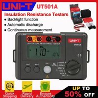 Máy kiểm tra điện trở cách nhiệt UNI-T UT501A 1000V Megohmmeter 5GΩ Meter Máy đo Ohmmeter kỹ thuật số chuyên nghiệp