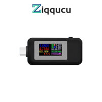Máy kiểm tra đồng hồ đo công suất ZIQCU Type-c Máy kiểm tra hai chiều Màn hình màu USB Bàn kiểm tra dòng điện và điện áp USB