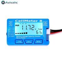 Máy Kiểm Tra Dung Lượng Pin Kỹ Thuật Số LCD Chuyên Nghiệp CellMeter Máy Kiểm Tra Pin Servo LiPo 8 8S