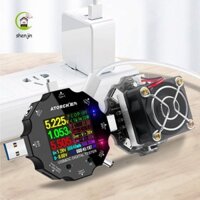 Máy kiểm tra dung lượng pin SHENJIN 18650 Xả 5v 12v 24v 65W USB Meter Charge Monitor Chỉ báo