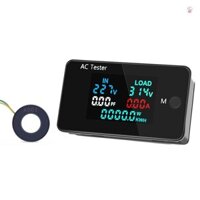 Máy kiểm tra kỹ thuật số điện áp kép AC 0-500V Vôn kế 0-100A Ampe kế Máy đo điện chuyên nghiệp Máy đo điện tiêu thụ Công cụ giám sát