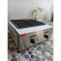 máy làm bánh bạch tuộc 56 bánh dùng gas khuôn gang bảo hành 1 năm