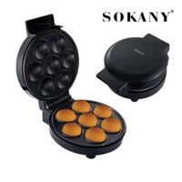 Máy làm bánh bông lan trứng, bánh cake đa năng 7 lỗ Sokany 750W