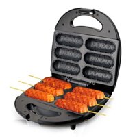 Máy làm bánh cây, máy kẹp nướng xúc xích lạp xưởng nướng nhanh chín đều, chống dính tốt ...