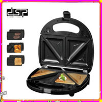 Máy Làm Bánh đa năng 3 trong 1 thương hiệu DSP KC1049 - 3 loại vỉ nướng đi kèm - Công suất 750W - Hàng Nhập Khẩu - HÀNG