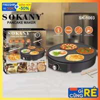 Máy làm bánh đa năng SOKANY 1200W làm bánh tráng, nướng thịt ốp trứng đa năng