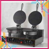 Máy Làm Bánh Đường Phố Kẹp Ốc Quế Đơn Mặt Caro Waffle Ice Cream Cone Maker 220V - Tặng cách thức Làm Bánh Đường Phố