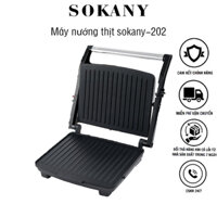 Máy Làm Bánh Kẹp, Máy Làm Bánh Sandwich SOKANY 202 - Máy Làm Đồ Ăn Sáng - Chiên Rán Nướng Hai Mặt