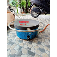 Máy làm bánh kếp thái dùng gas xoay tròn.Máy làm bánh crepe dùng gas,khuôn gang chống dính -bảo hành 1 năm