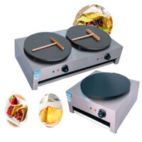 Máy làm bánh kếp thái lan khuôn đôi, máy làm bánh crepe dùng điện [BH 12 Tháng]