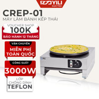 Máy Làm Bánh Kếp Thái Tròn 40cm CREP, Máy Làm Bánh Crepe Dùng Điện Công Suất 3000W Bảo Hành 12 Tháng