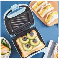 Máy làm bánh sandwich, máy nướng bánh mỳ đa năng công suất 520W nướng nhanh chín đều, chống dính tốt KOKA