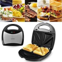 Máy làm bánh sandwich, máy nướng bánh mỳ đa năng công suất nướng nhanh chín đều, chống dính tốt