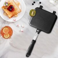 Máy làm bánh Sandwich TIEZI, Chảo rán bánh mì nướng chống dính bằng hợp kim nhôm, Chảo nướng thịt nướng hai mặt bền bỉ có thể tháo rời