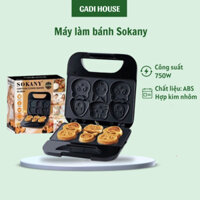 Máy Làm Bánh SOKANY 6 Khuôn Hình Thú Dễ Thương - Máy Nướng Bánh Bằng Điện Dễ Dàng Đa Năng