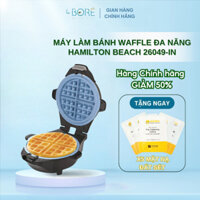 Máy Làm Bánh Waffle Và Đồ Ăn Sáng Đa Năng Hamilton Beach 26049-IN