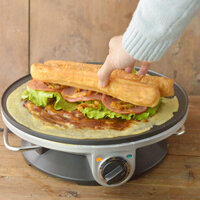 Máy làm bánh xèo bánh cuộn pancake cuốn chả giò rau củ MIFANOS quấn thực phẩm chiên giòn vỏ cho nội trợ nhà hàng quán ăn cao cấp