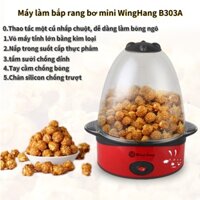 Máy làm bỏng ngô mini B303A Máy làm bắp rang bơ tại nhà sử dụng điện Xuất hàng trong vòng 24 tiếng