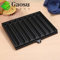 Máy Làm Chó Ngô GAOSU, Chảo Chiên Xúc Xích Sắt Làm Nóng Nhanh, Thương Mại Hình Chữ Nhật Đen 8 Lưới Xúc Xích Đĩa Nướng Quầy Thực Phẩm