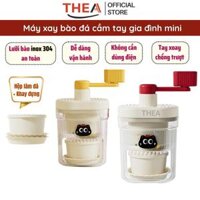 Máy làm đá bào tuyết, máy xay bào đá mini bằng tay, Máy bào đá thủ công gia đình - THEA
