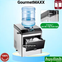 Máy làm đá viên dùng bình úp ngược GourmetMAXX - 25kg/ngày - 3 size đá