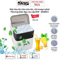 Máy làm đá viên siêu tốc 6 phút cao cấp DSP Nga KD8001, Dung tích chưa nước 1,4 lit, Làm đá 12kg/24h