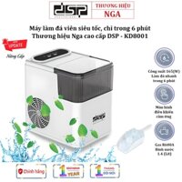 Máy LÀM ĐÁ VIÊN siêu tốc DSP KD8001 chỉ trong 6 phút, Thương hiệu Nga cao cấp, Làm 12kg/24h