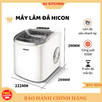 Máy làm đá viên Xiaomi Hicon siêu tốc 6 phút cho gia đình, Tủ Lạnh mini làm đá, máy làm đá tức thì