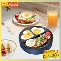 Máy làm đồ ăn sáng SOKANY 600W gia nhiệt kép, chống dính telfon siêu bền