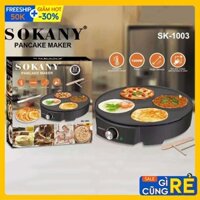 Máy làm đồ ăn sáng SOKANY 1200W gia nhiệt kép, chống dính telfon siêu bền