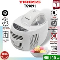 Máy làm kem gia đình trực tiếp Tiross TS9091 - Dung tích 1 lít