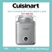 Máy làm kem, sữa chua đông lạnh Cuisinart ICE-30BCHK, 2 lít, 25W