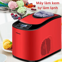 Máy làm kem tươi tại nhà HICON 1.5L, máy làm kem tại nhà tự động làm lạnh, Làm kem trong 30p