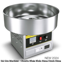 Máy làm kẹo bông gòn công nghiệp bằng điện cao cấp, Chất liệu Inox 304 cao cấp, Công Suất 1200W, Bảo hành 12 tháng