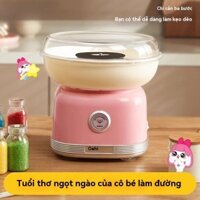 Máy Làm Kẹo Bông Mini Gia Dụng Trẻ Em Tự Động Đồ Chơi Nhà Làm Bằng Tay Kẹo Cát Màu