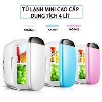 Máy Làm Mát Xe Hơi 4L Tủ Lạnh Mini Gia Đình. - Tủ lạnh mini 2 chiều - Tủ lạnh 4 lít - Tủ mỹ phẩm