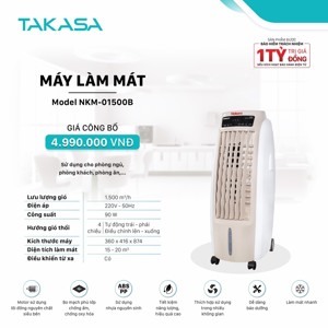 Máy làm mát Nakami NKM-01500B - 15L