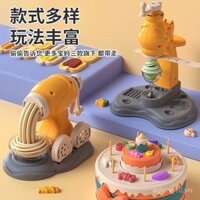 Máy làm mì kem đồ chơi trẻ em, bộ khuôn playdough không độc hại, dụng cụ làm đất sét thủ công cho bé gái