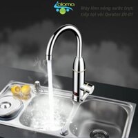 Máy làm nóng nước trực tiếp tại vòi Qwater IN-01 bằng inox kèm ổ điện chống giật