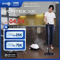 Máy làm sạch hơi nước nóng UNIQ Vortex X5 lau nhà đa năng xịt rửa vệ sinh nội thất ô tô nhà bếp sofa máy lạnh 2000W 1.5L