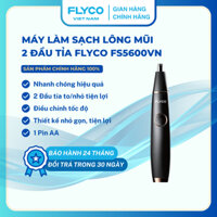 Máy Làm Sạch Lông Mũi Flyco FS5600VN 2 Đầu Tỉa To Nhỏ Tiện Lợi Tỉa Lông Mũi, Tai, Mày, Vùng lông Nhạy Cảm - Chính Hãng