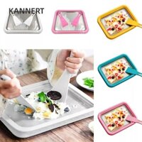Máy làm Sorbet KANNERT, Chảo lăn điểm ngọt ngào Máy làm kem tiện lợi, 2 Dụng cụ cạo Máy làm sữa chua đông lạnh Mini không cắm